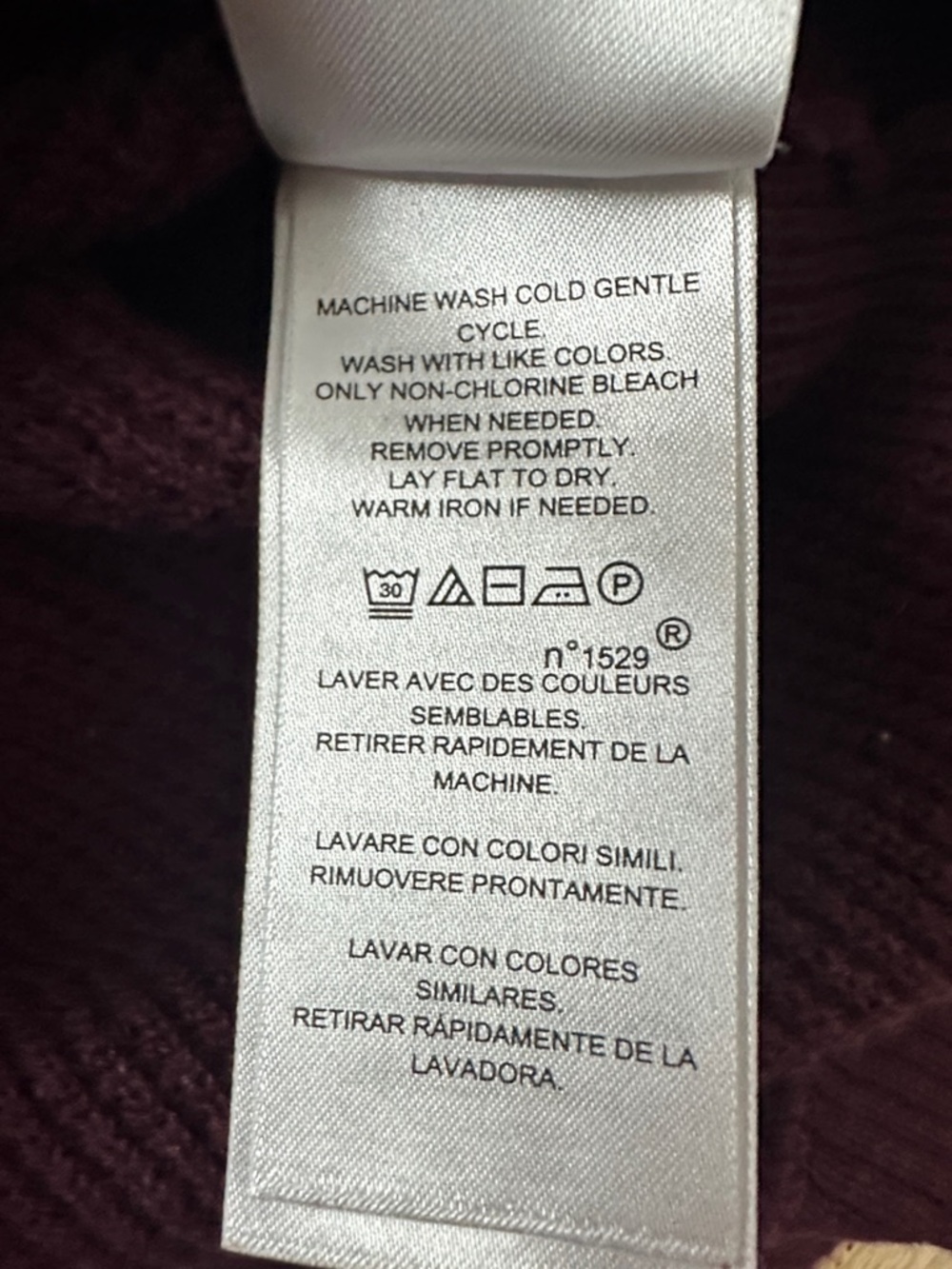 Lauren Ralph Lauren 100% Cotton Plum waffle Knit Hooded Sweater - Picture 7 of 13